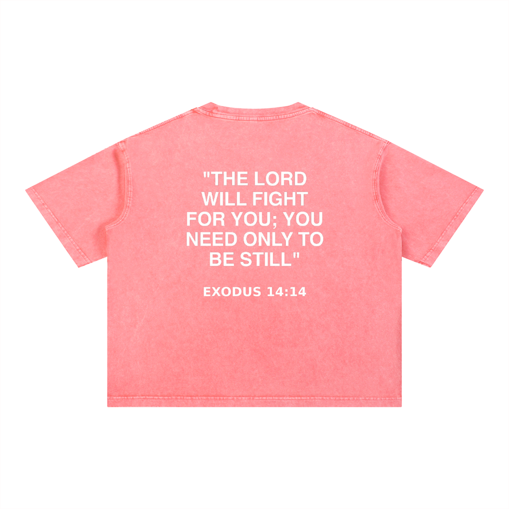Soldiers Of Christ Wash Boxy Cotton T-Shirt