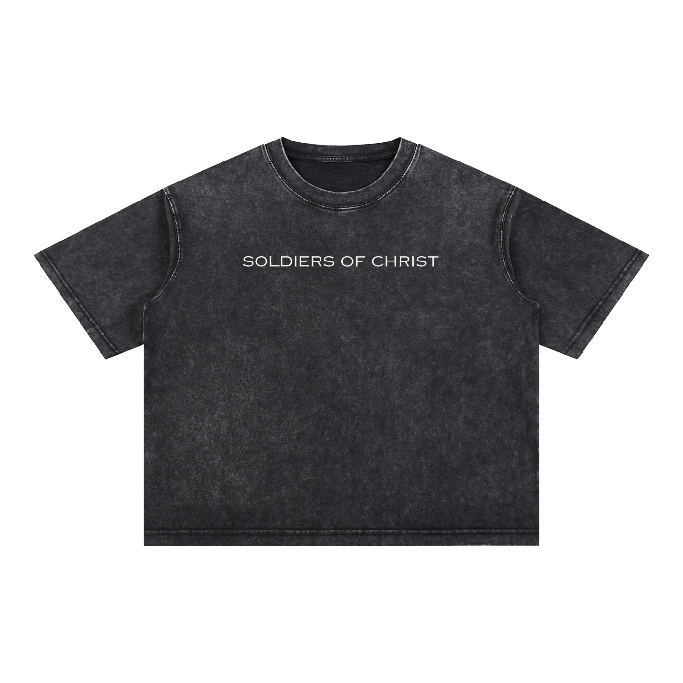 Soldiers Of Christ Wash Boxy Cotton T-Shirt