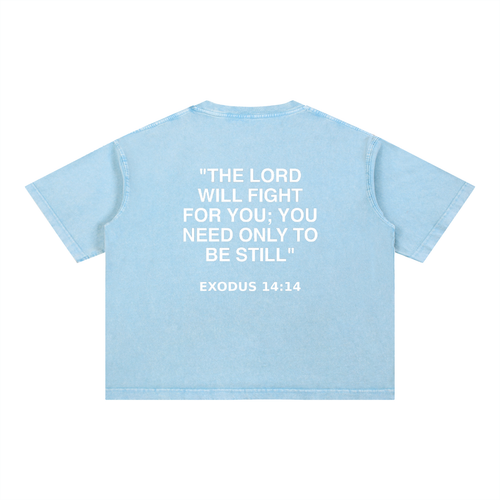 Soldiers Of Christ Wash Boxy Cotton T-Shirt