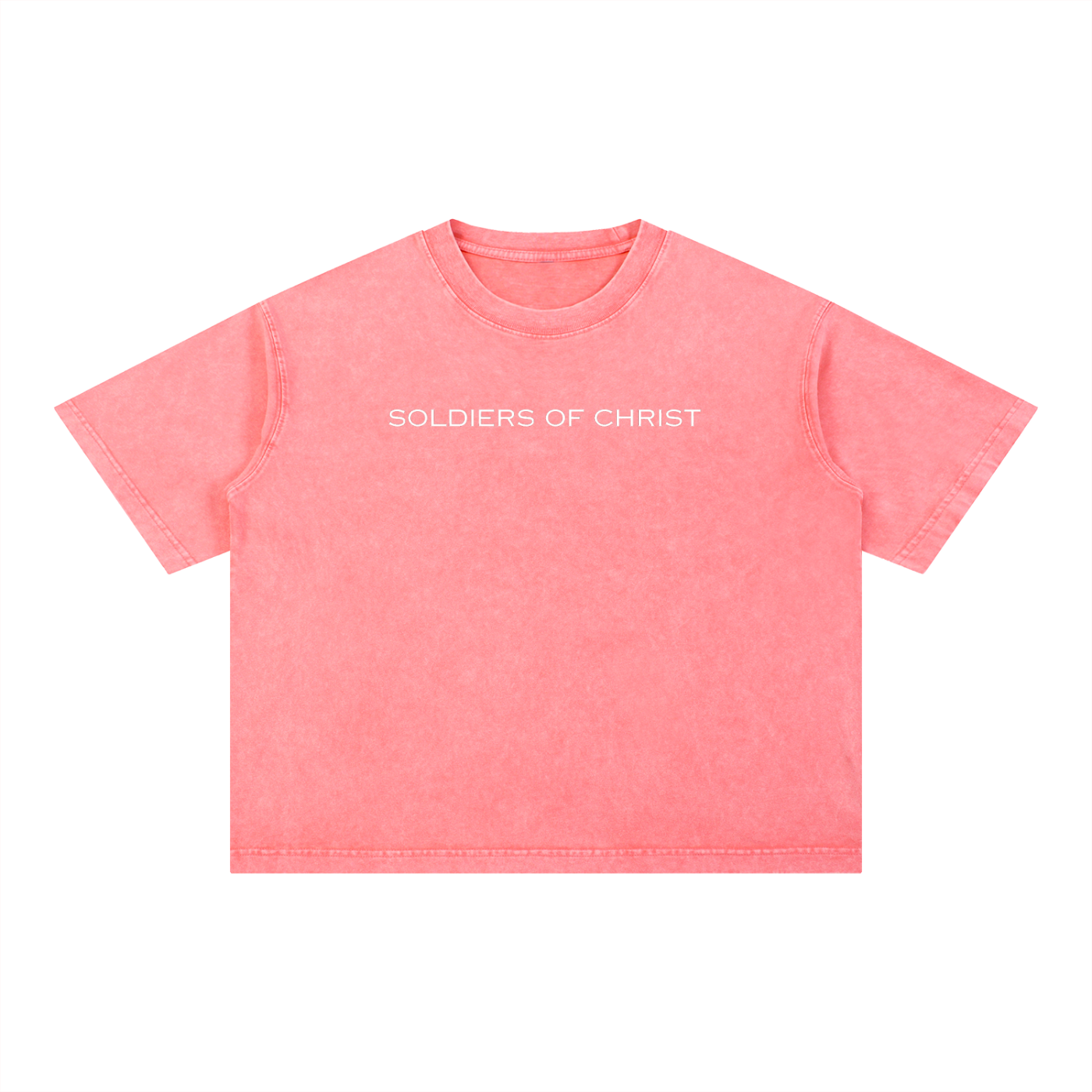 Soldiers Of Christ Wash Boxy Cotton T-Shirt