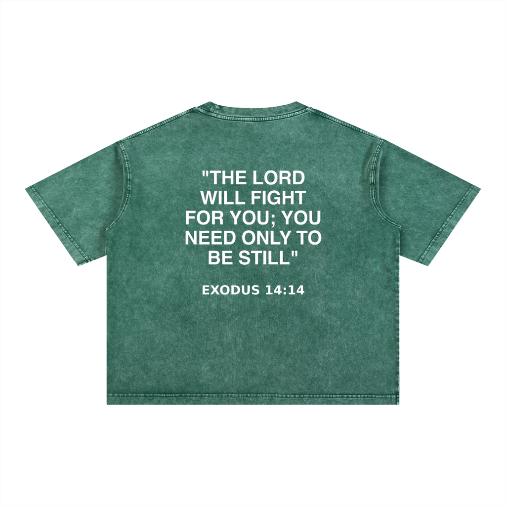 Soldiers Of Christ Wash Boxy Cotton T-Shirt