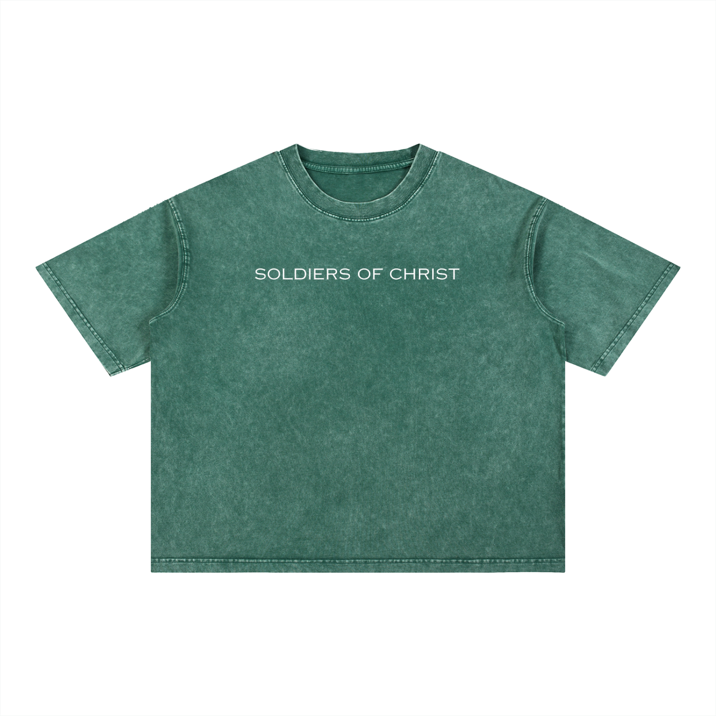 Soldiers Of Christ Wash Boxy Cotton T-Shirt